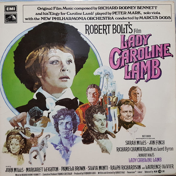 Richard Rodney Bennett / Marcus Dods Conducts New Philharmonia Orchestra : Lady Caroline Lamb (Original Soundtrack) / Elegy For Caroline Lamb (LP, Album)