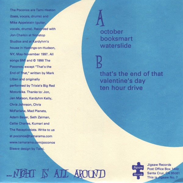 The Poconos : Days Are Getting Shorter (7", Blu)