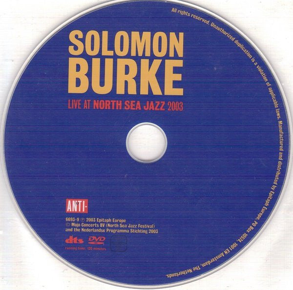 Solomon Burke : Live At North Sea Jazz 2003 (DVD-V)