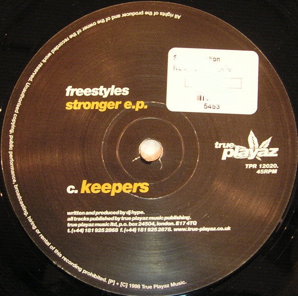 Freestyles : Stronger EP (2x12")