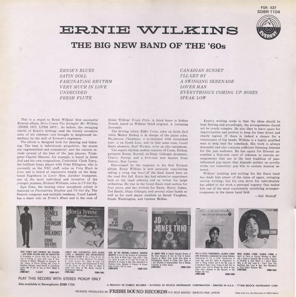 Ernie Wilkins : The Big New Band Of The 60's (LP, Album, RE)