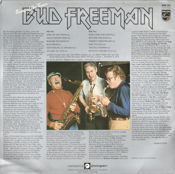 Bud Freeman : Song Of The Tenor (LP)