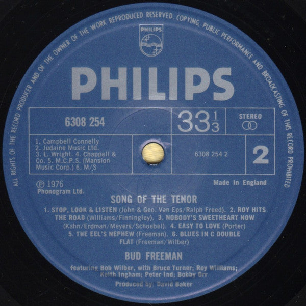 Bud Freeman : Song Of The Tenor (LP)