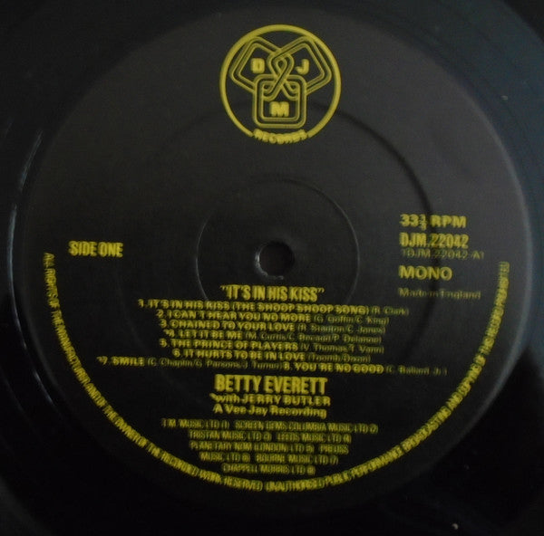 Betty Everett : It's In His Kiss (LP, Comp, Mono)