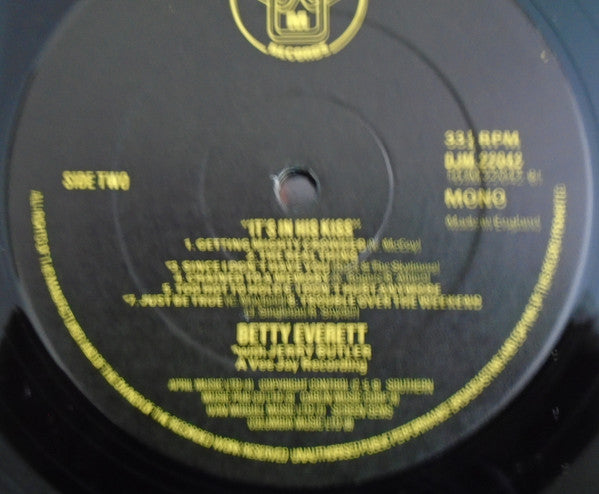 Betty Everett : It's In His Kiss (LP, Comp, Mono)