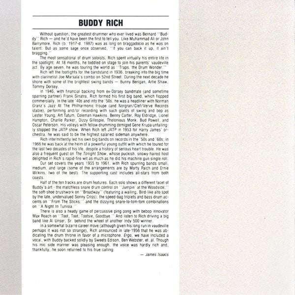 Buddy Rich : Buddy Rich (CD, Comp, RM)
