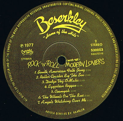 Jonathan Richman & The Modern Lovers : Rock 'N' Roll With The Modern Lovers (LP, Album)