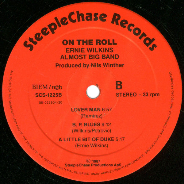Ernie Wilkins Almost Big Band : On The Roll  (LP)