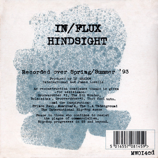 DJ Shadow And The Groove Robbers : In/Flux / Hindsight (CD, RE)