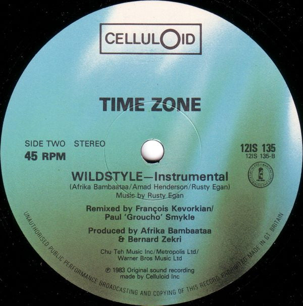 Time Zone : Wildstyle (Special New Mix) (12", Single)