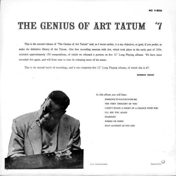 Art Tatum : The Genius Of Art Tatum # 7 (LP)