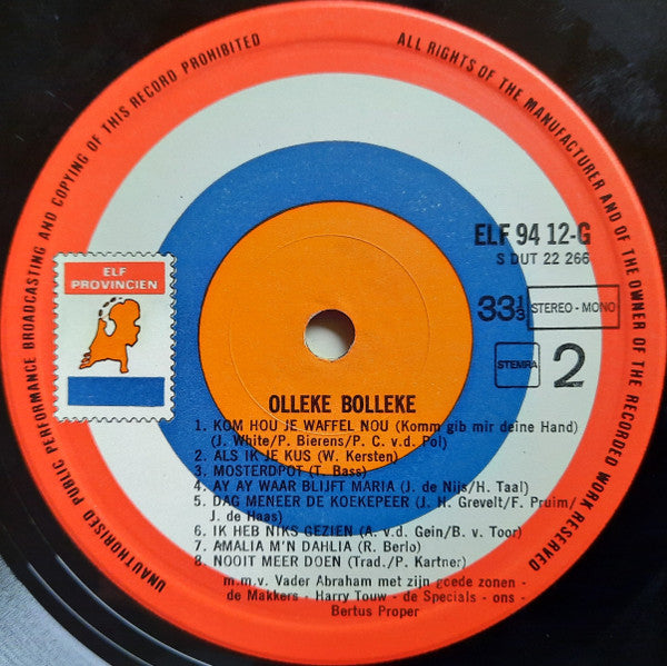 Vader Abraham En Zijn Goede Zonen : Olleke Bolleke (LP, Comp)