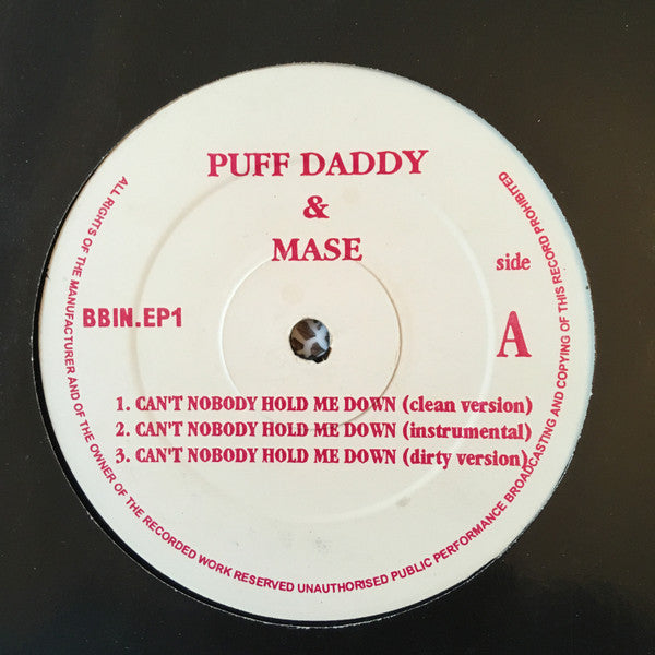 Various : Can't Nobody Hold Me Down / Snoop's Upside Ya Head (12", Unofficial)