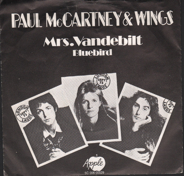 Paul McCartney & Wings* : Mrs. Vandebilt (7", Single)