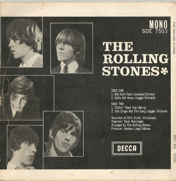 The Rolling Stones : The Rolling Stones (7", EP, Mono)