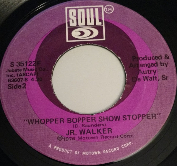 Junior Walker : Hard Love / Whopper Bopper Show Stopper (7", Single)