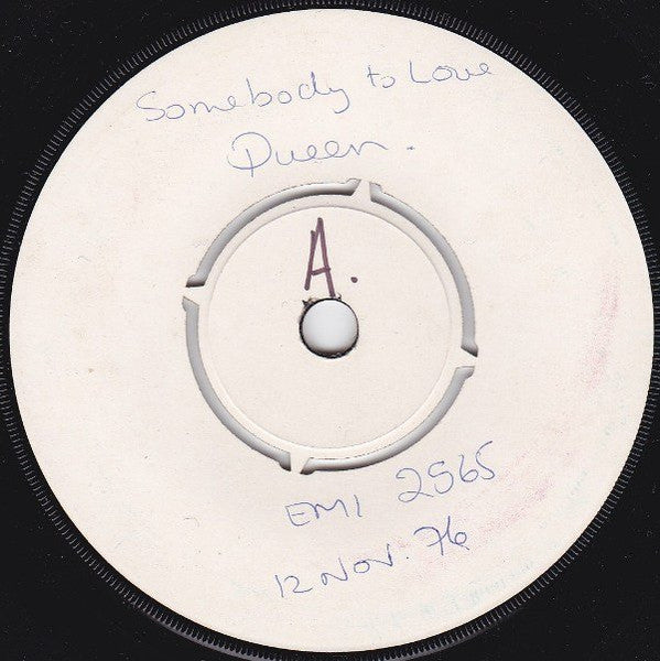 Queen : Somebody To Love (7", Single, W/Lbl)