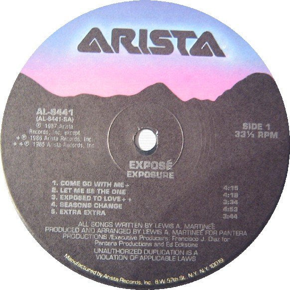Exposé : Exposure (LP, Album, RCA)