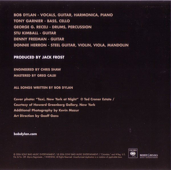 Bob Dylan : Modern Times (CD, Album)