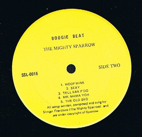 The Mighty Sparrow* : Boogie Beat (LP, Album)