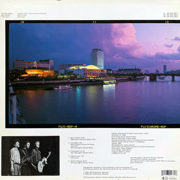 John McLaughlin Trio : Live At The Royal Festival Hall (LP, Album)
