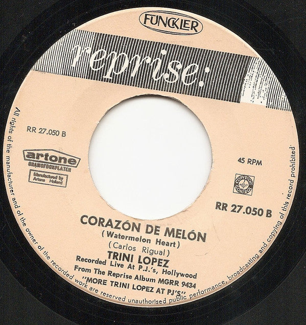 Trini Lopez : Goody Goody (7", Single)