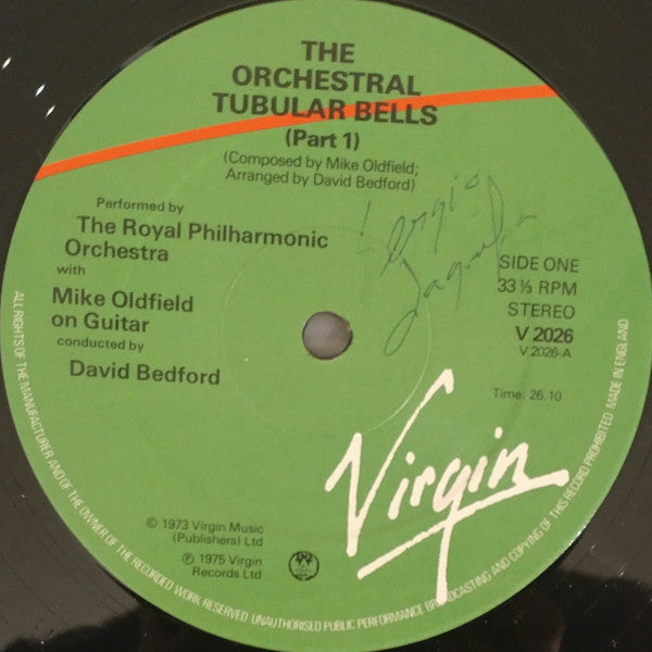 Royal Philharmonic Orchestra With Mike Oldfield Conducted By David Bedford : The Orchestral Tubular Bells (LP, Album, RE)