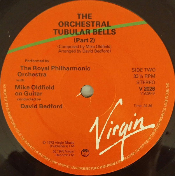Royal Philharmonic Orchestra With Mike Oldfield Conducted By David Bedford : The Orchestral Tubular Bells (LP, Album, RE)