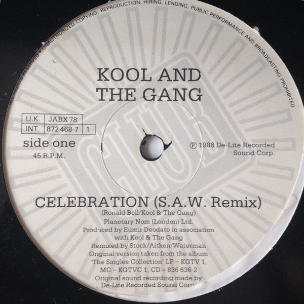 Kool & The Gang : Celebration (S.A.W. Remix) (12")