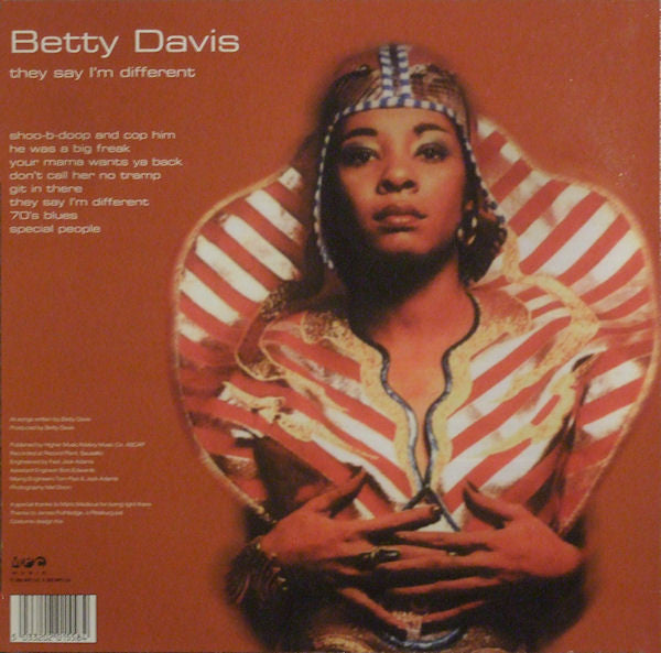 Betty Davis : They Say I'm Different (LP, Album, RE)