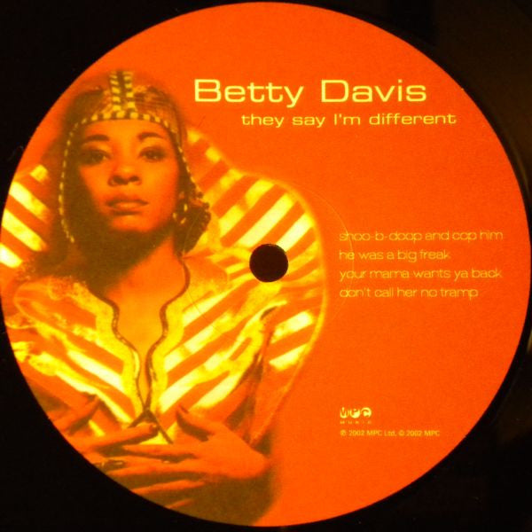 Betty Davis : They Say I'm Different (LP, Album, RE)