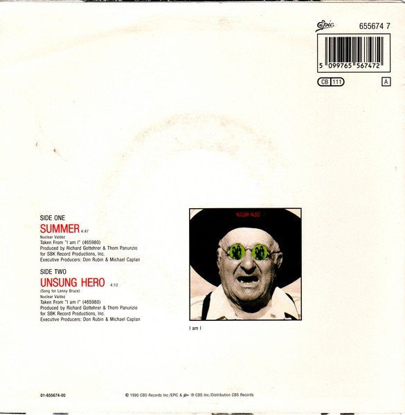 Nuclear Valdez : Summer (7", Single)