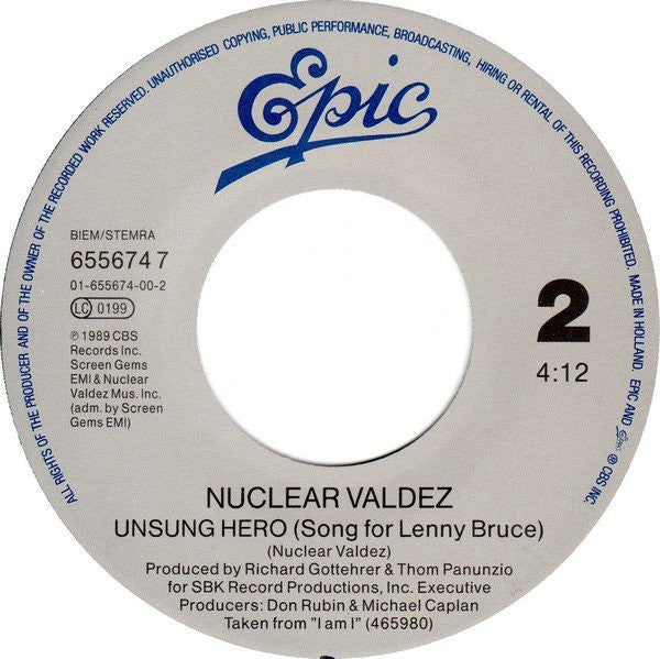 Nuclear Valdez : Summer (7", Single)