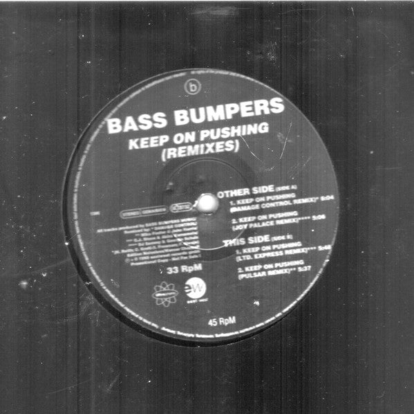 Bass Bumpers : Keep On Pushing (Remixes) (12", Promo)