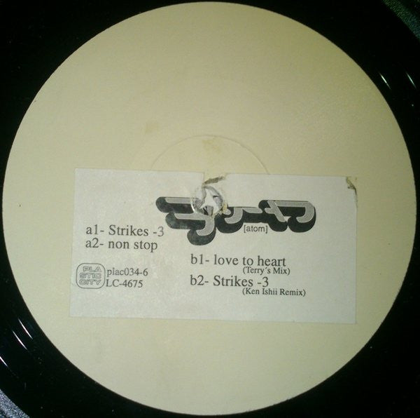 Atom : Strikes EP  (12", Promo, TP, W/Lbl, sti)