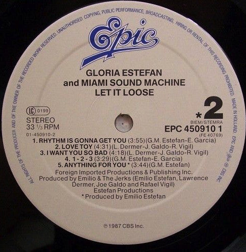 Gloria Estefan And Miami Sound Machine* : Let It Loose (LP, Album)