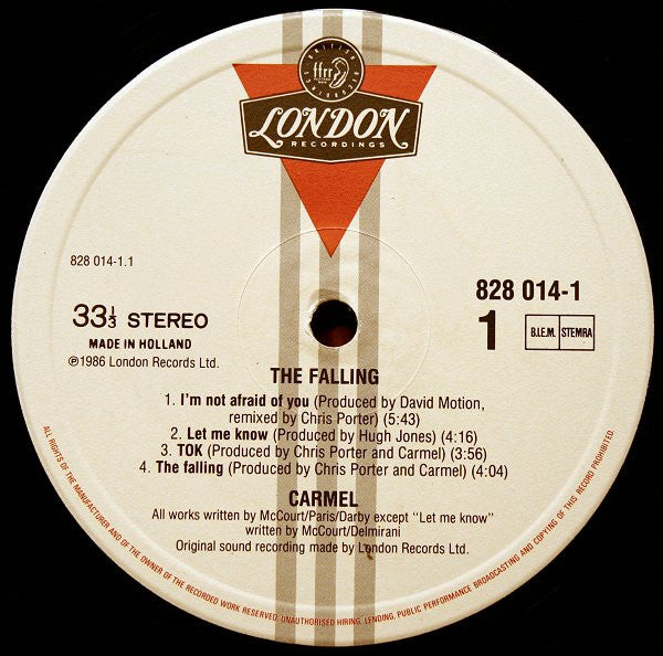 Carmel (2) : The Falling (LP, Album)