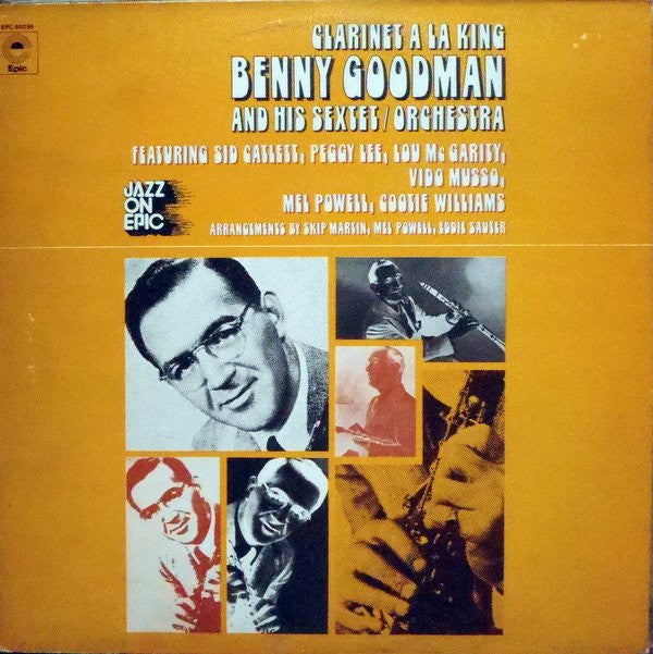 Benny Goodman Sextet : Clarinet A La King (LP, Comp)