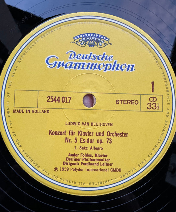 Ludwig van Beethoven : Klavierkonzert Nr. 5 Sonate Nr. 25 (LP)