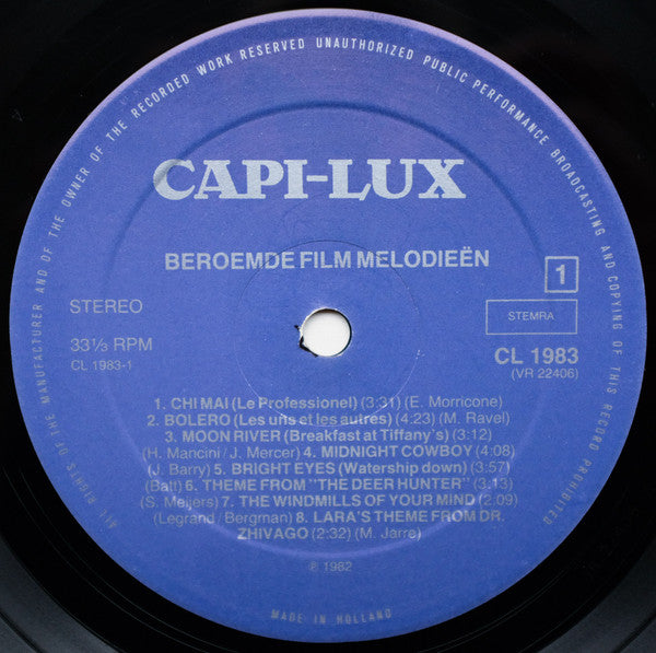 Various : Beroemde Film Melodieën (LP, Comp)