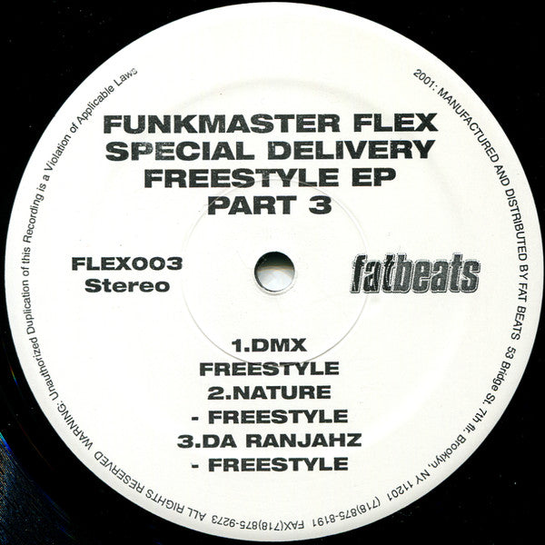 Funkmaster Flex : Special Delivery - Freestyle EP (Part 3) (12", EP)