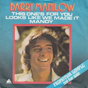 Barry Manilow : This One's For You  (7", Single, Promo)