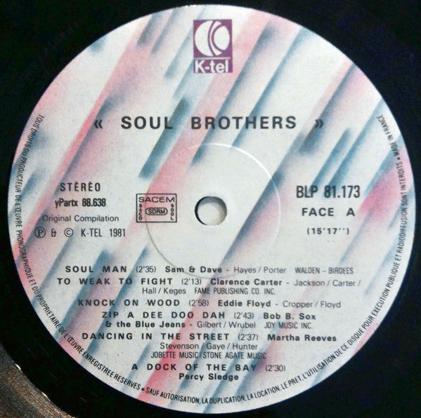 Various : Let's Dance To The Wolfman Jack Collection - Soul Brothers (LP, Comp)