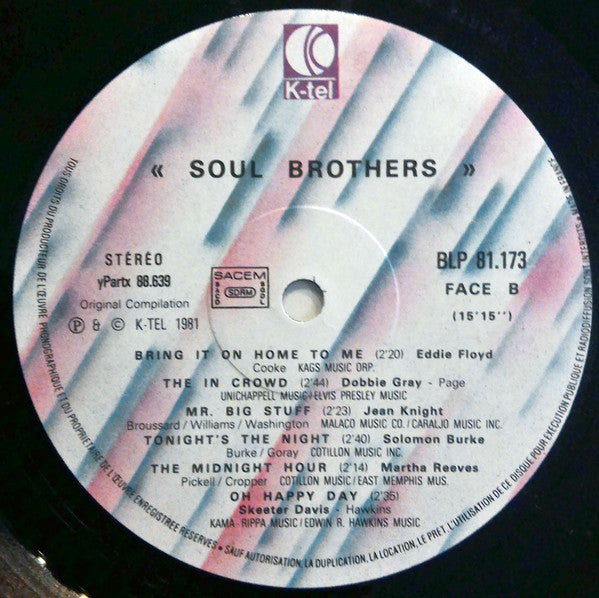 Various : Let's Dance To The Wolfman Jack Collection - Soul Brothers (LP, Comp)