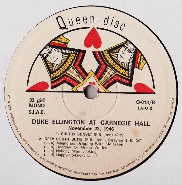 Duke Ellington : Duke Ellington At Carnegie Hall  (LP, Mono)