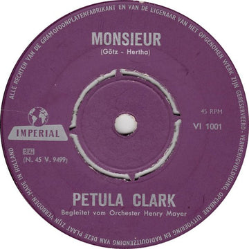 Petula Clark : Monsieur / Kapitän Kapitän (7", Single)