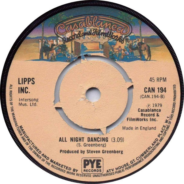 Lipps, Inc. : Funkytown (7", Single, Promo, Pus)