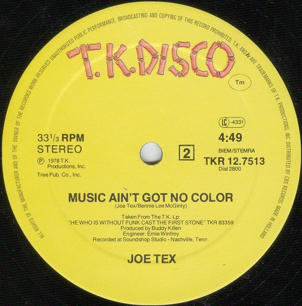Joe Tex : Loose Caboose (12", Maxi)