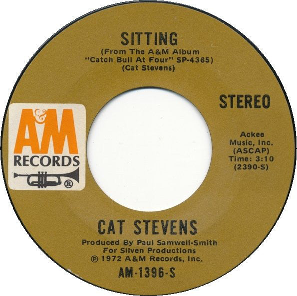 Cat Stevens : Sitting (7", Single, Styrene, Ter)