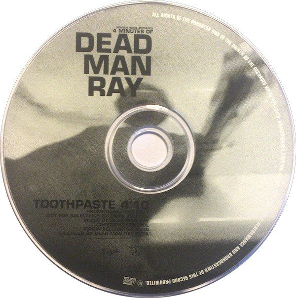 Dead Man Ray : Toothpaste (CD, Single, Promo)